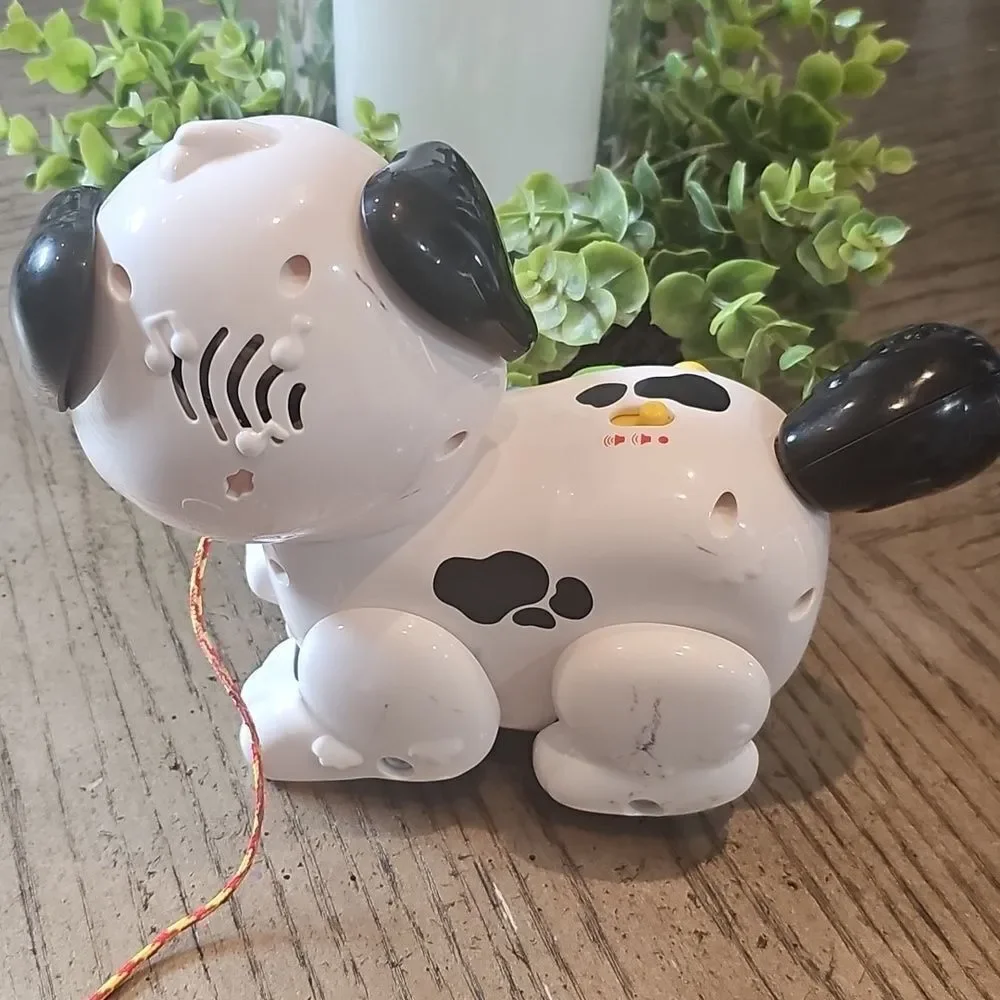 Interactive Black and White Dog Toy Vtech